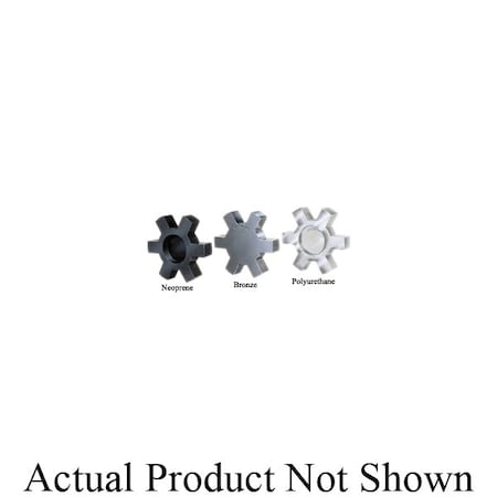 Browning JS Series Closed Center Coupling Insert, 4.687 in OD, 3600 rpm Max, Neoprene 1303197